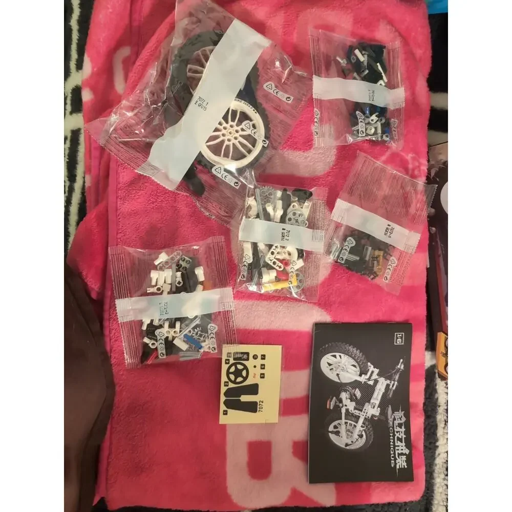 Technique Folding Mountain Bike #7072 DIY Model 242 Piece Build Set Sealed Bags